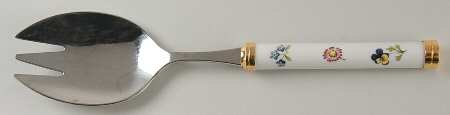 Petite Fleur Salad Serving Fork with Stainless Prongs