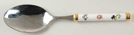 Petite Fleur Salad Serving Spoon with Stainless Bowl