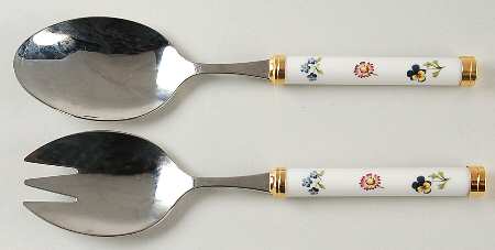 Petite Fleur (2 Piece) Salad Set with Stainless Bowl