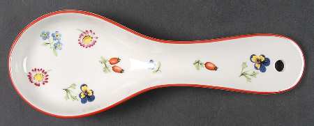 Petite Fleur Spoon Rest/Holder (Holds 1 Spoon)