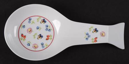 Petite Fleur Melamine Spoon Rest (Holds 1 Spoon)