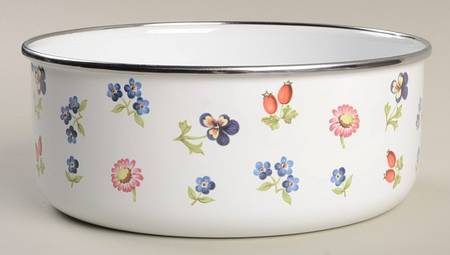 Petite Fleur 7" Metal Bowl
