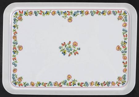 Petite Fleur Plastic Serving Tray