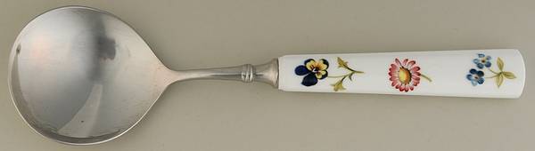 Petite Fleur Salad Serving Fork with Stainless Prongs