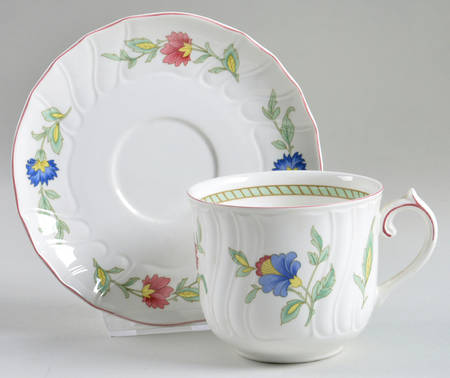 Persia (Scalloped) Flat Cup & Saucer Set