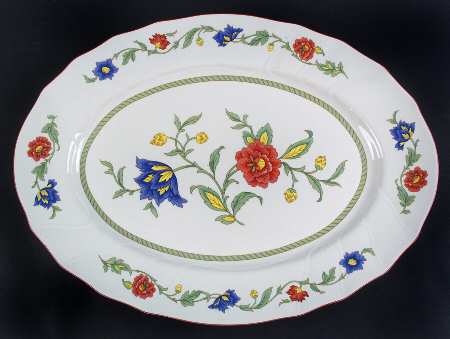 Persia (Scalloped) 16" Oval Serving Platter