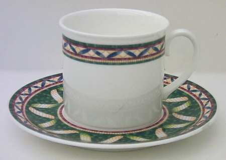 Pergamon Flat Cup & Saucer Set