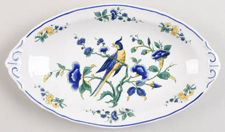 Phoenix Blau (No Paneled Rim) Pickle Dish