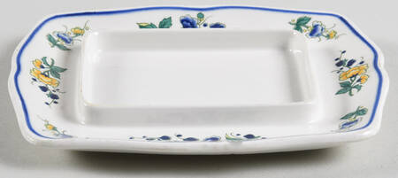 Phoenix Blau (No Paneled Rim) Small Square Butter No Lid