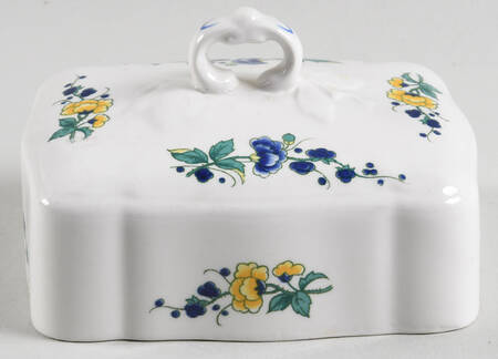 Phoenix Blau (No Paneled Rim) Lid for Small Square Butter