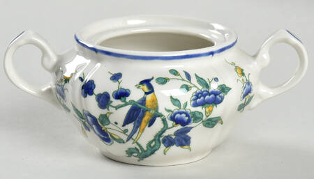 Phoenix Blau (No Paneled Rim) Mini Sugar Bowl No Lid