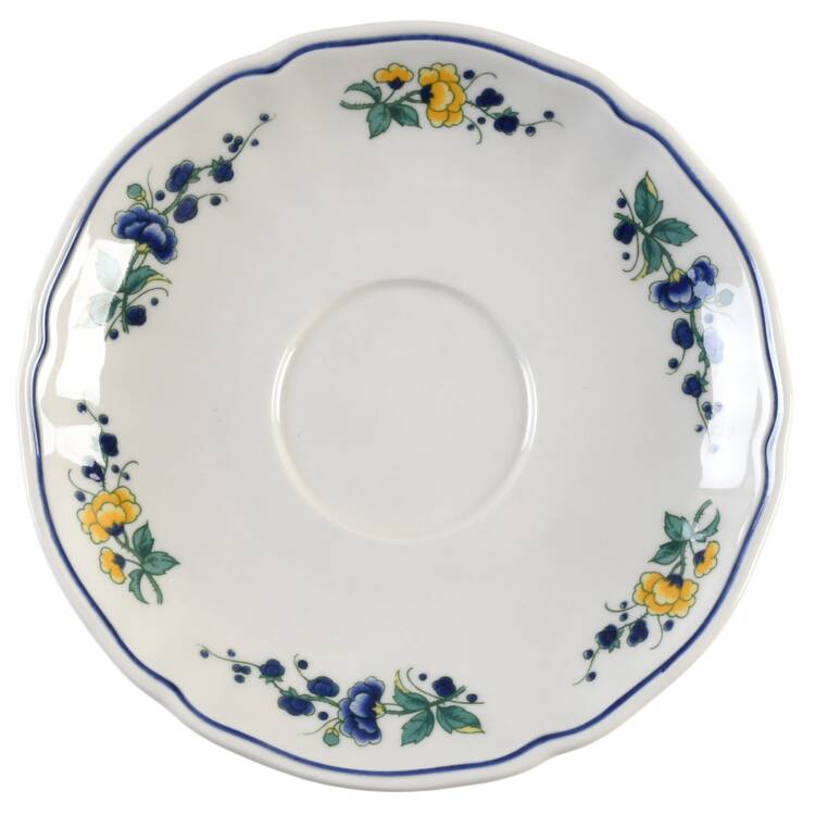 Phoenix Blau (No Paneled Rim) Saucer for Flat Cup