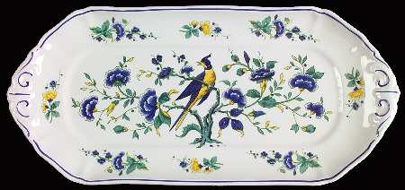 Phoenix Blau (No Paneled Rim) Large Sandwich Tray