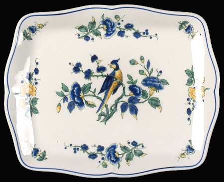 Phoenix Blau (No Paneled Rim) Square Butter No Lid