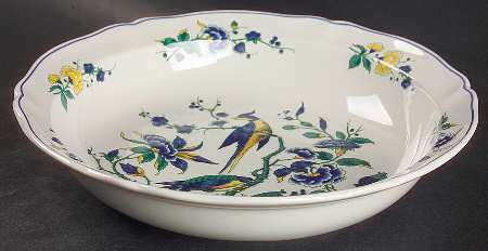 Phoenix Blau (No Paneled Rim) 10" Round Vegetable Bowl