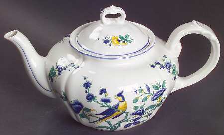 Phoenix Blau (No Paneled Rim) Teapot & Lid