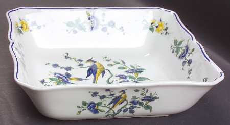 Phoenix Blau (No Paneled Rim) 8" Square Vegetable Bowl