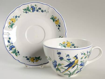 Phoenix Blau (No Paneled Rim) Joke Cup & Saucer Set