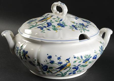 Phoenix Blau (No Paneled Rim) Tureen &  Lid