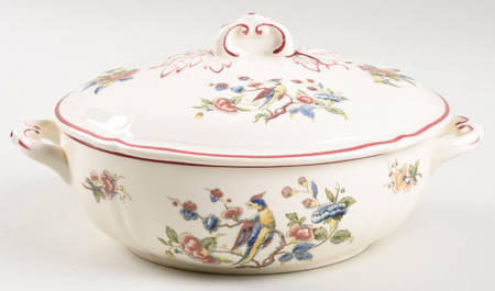 Phoenix (Multicolor) Small Round Covered Vegetable