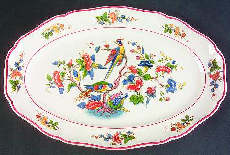 Phoenix (Multicolor) 12" Oval Serving Platter