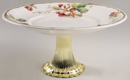Portobello Cake Stand with 4"-5" Metal Pedestal  Hc