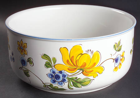 Provence (Blue & Yellow Flowers) 9" Salad Serving Bowl