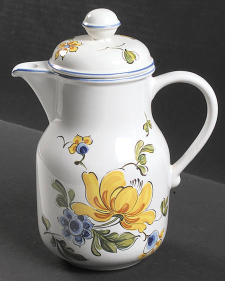 Provence (Blue & Yellow Flowers) Coffee Pot & Lid