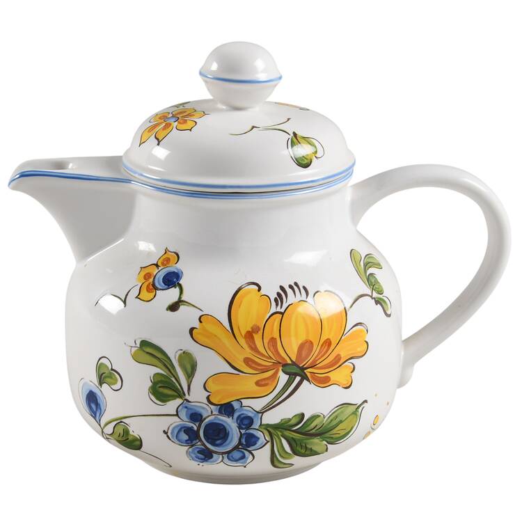 Provence (Blue & Yellow Flowers) Teapot & Lid