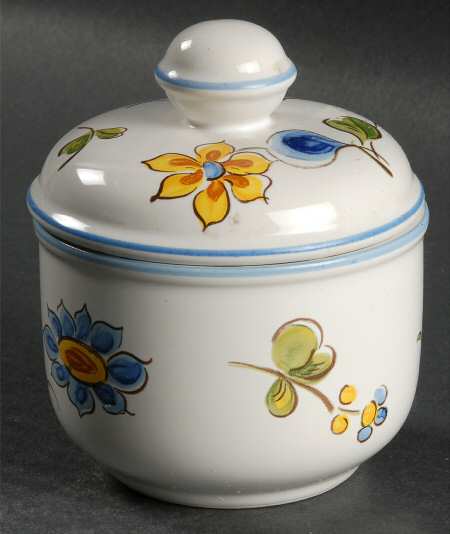 Provence (Blue & Yellow Flowers) Sugar Bowl & Lid
