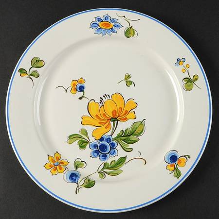 Provence (Blue & Yellow Flowers) Luncheon Plate