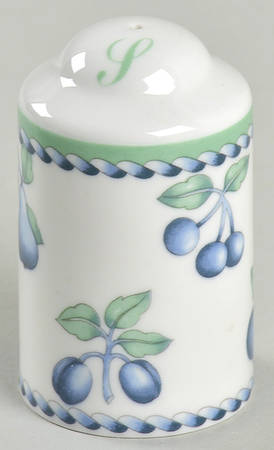 Provence (Blue Weave, Green Trim) Salt Shaker