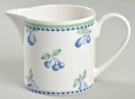 Provence (Blue Weave, Green Trim) Creamer by Villeroy & Boch