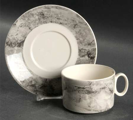 Ravenna Flat Cup & Saucer Set