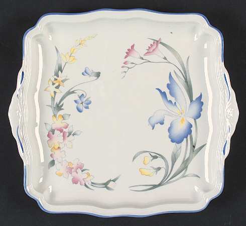 Riviera Square Handled Cake Plate