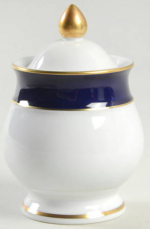 Royal Blue Sugar Bowl & Lid