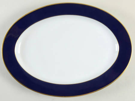 Royal Blue 12" Oval Serving Platter