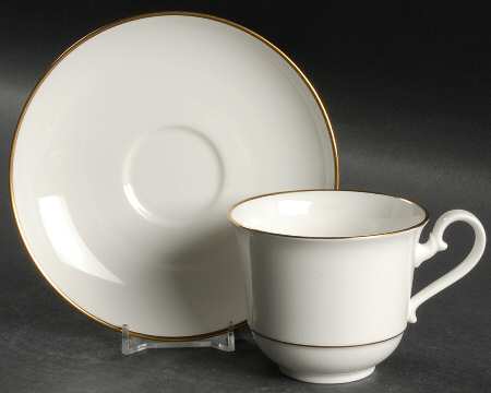 Royal Gold Flat Cup & Saucer Set