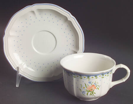 Romantica Flat Cup & Saucer Set