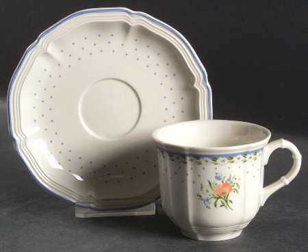 Romantica Flat Cup & Saucer Set