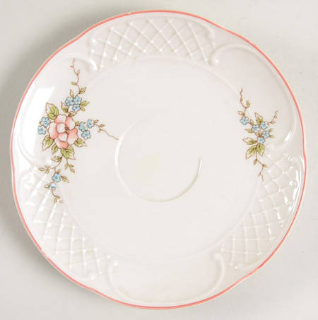 Rosette Saucer for Demitasse Cup