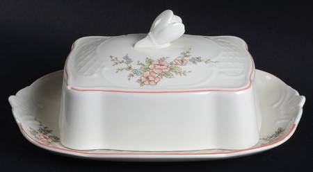 Rosette Square Covered Butter