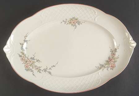Rosette 16" Oval Serving Platter