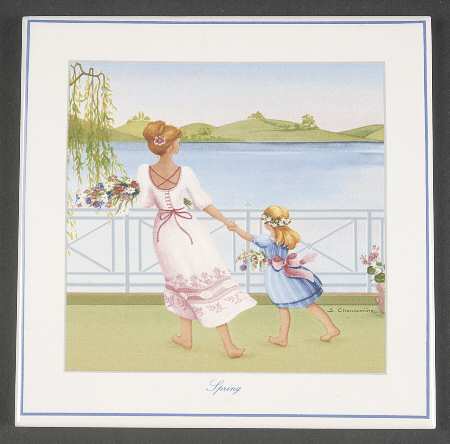 Romantic Seasons Trivet