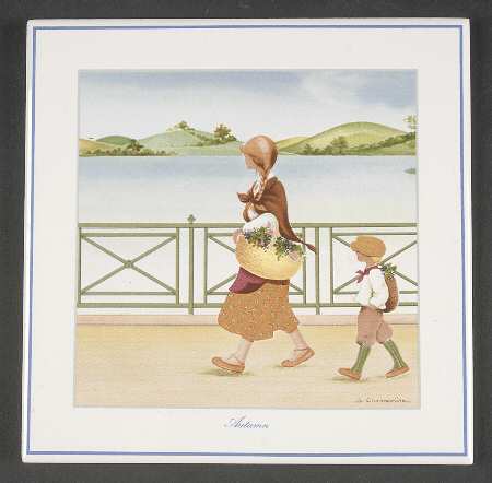 Romantic Seasons Trivet