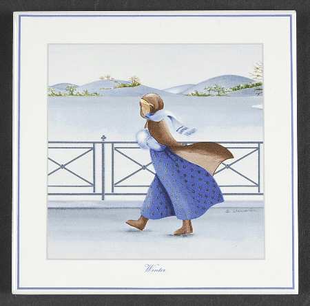 Romantic Seasons Trivet