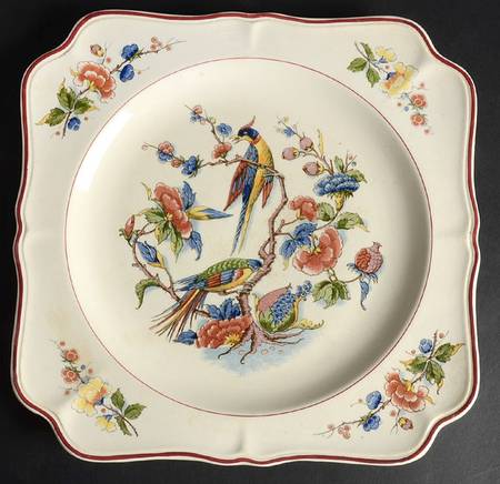 Rouen (Scalloped) Square Dinner Plate