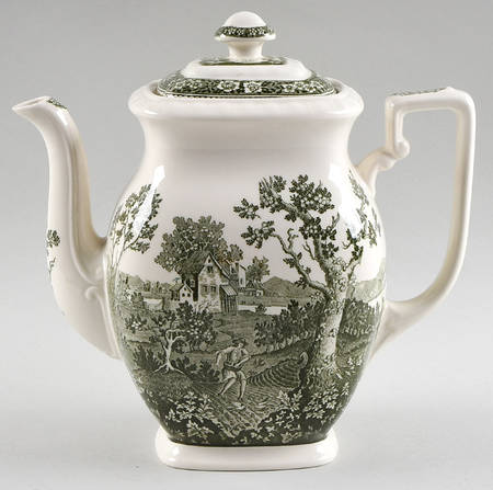 Rusticana Green Coffee Pot & Lid
