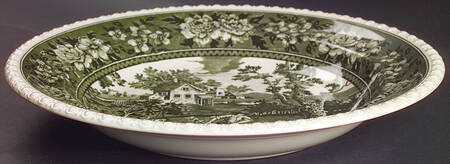 Rusticana Green Deep Round Platter