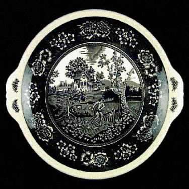 Rusticana Green Handled Cake Plate